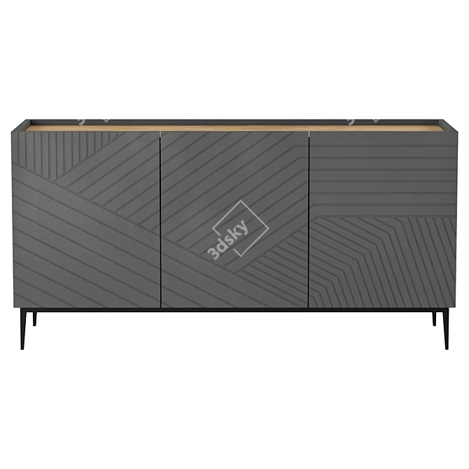 Elegant Lima Sideboard with Pristine Finish 3D model image 2