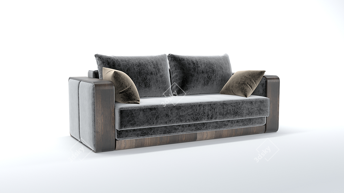 Contemporary Comfort: Modern Sofa 3D model image 1