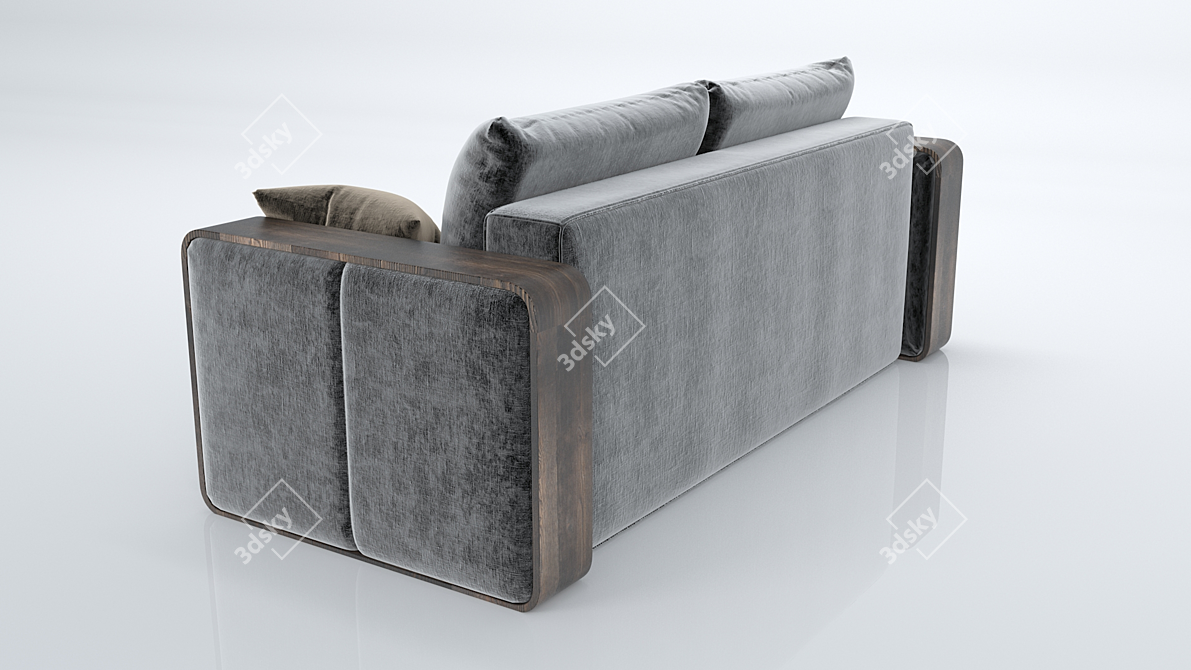 Contemporary Comfort: Modern Sofa 3D model image 3
