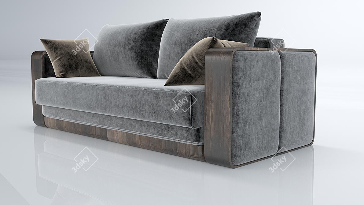 Contemporary Comfort: Modern Sofa 3D model image 4