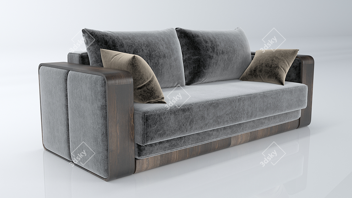 Contemporary Comfort: Modern Sofa 3D model image 6