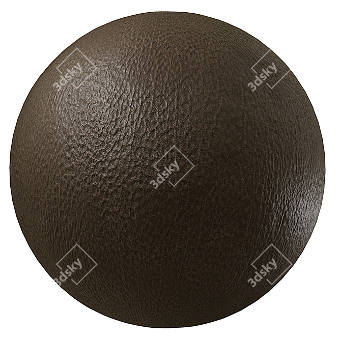 Seamless Leather Texture 3D model image 1