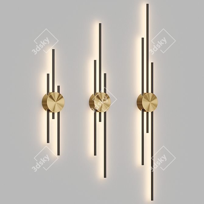 GULL B LED Wall Sconce 3D model image 1