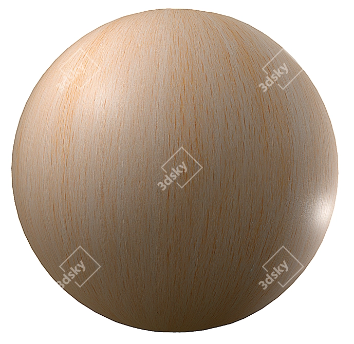 Title: Seamless Wood Trim - High-Quality 3D model image 1