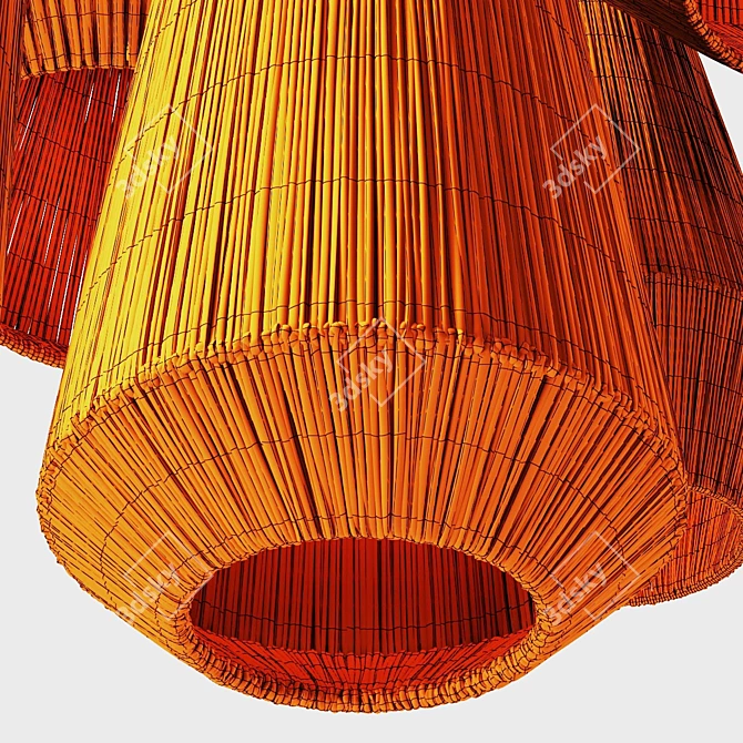 Rope Barrel Chandelier No. 5 3D model image 7