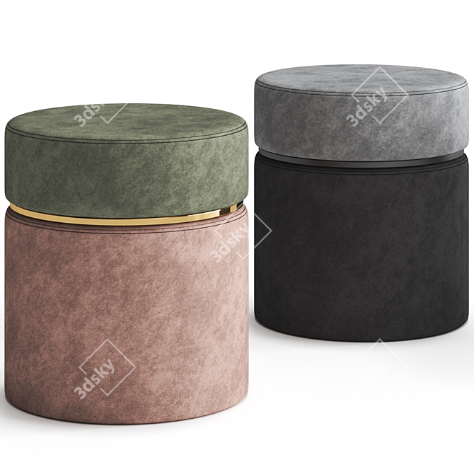 Lotta Stool: Sleek and Stylish Seating Solution 3D model image 1