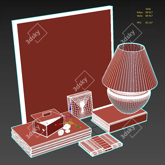 Elegant Zara Home Décor Set 3D model image 7
