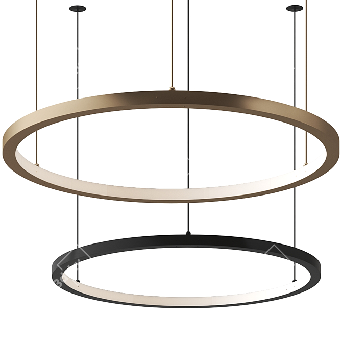 RIO Suspension Light: Contemporary Elegance 3D model image 1