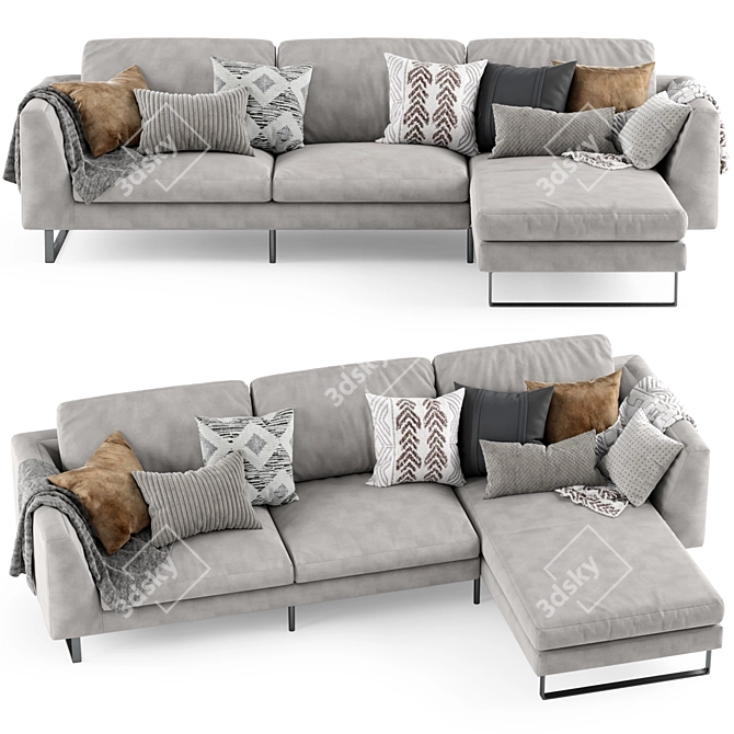 Title: OHIO Sofa: Exceptional Comfort and Style 3D model image 3