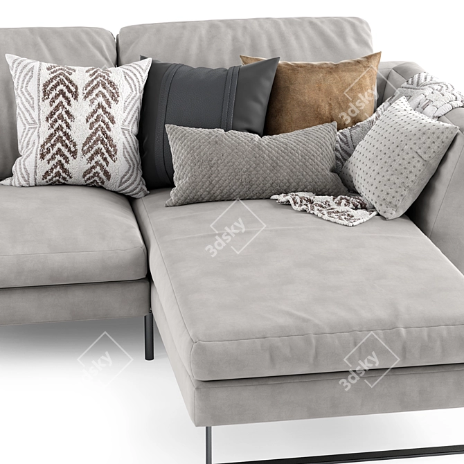 Title: OHIO Sofa: Exceptional Comfort and Style 3D model image 5