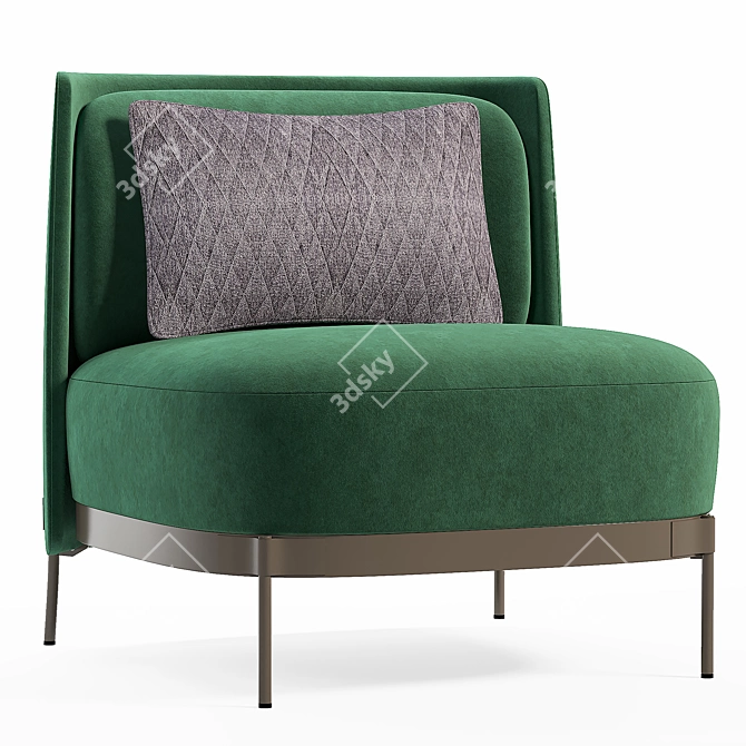 Comfy Lounge Seat for Living Room 3D model image 1