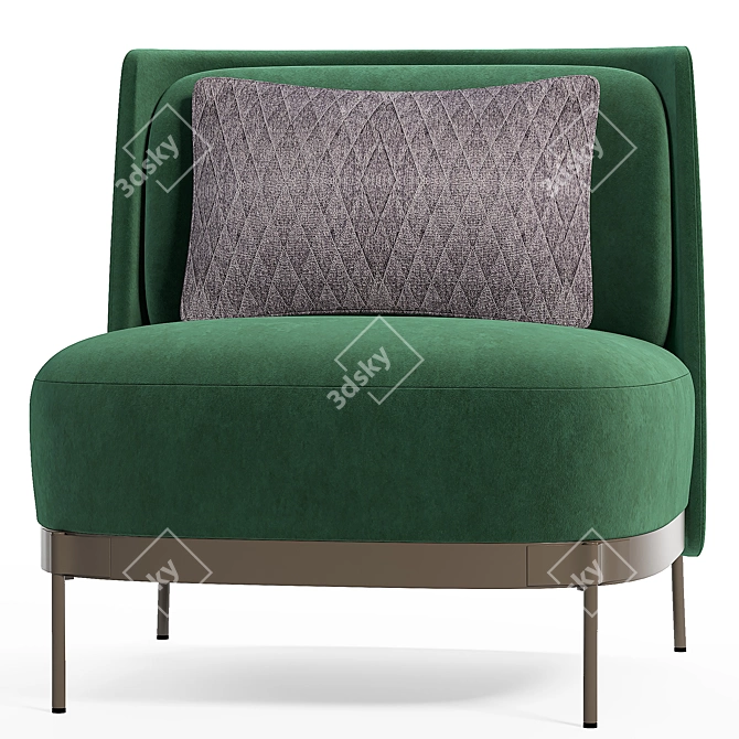 Comfy Lounge Seat for Living Room 3D model image 2