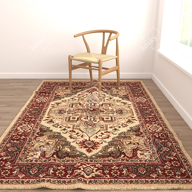 Versatile Set of 3D Rugs 3D model image 3