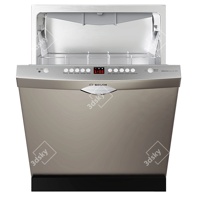 Bosch Dishwasher Collection: Sleek Stainless Steel 3D model image 5