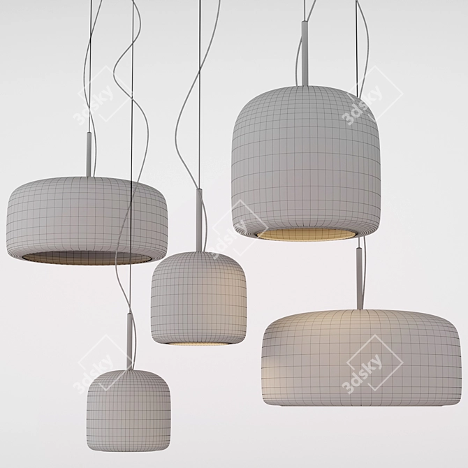 Jube SP 1 Pendant Light by Vetreria Vistosi 3D model image 2