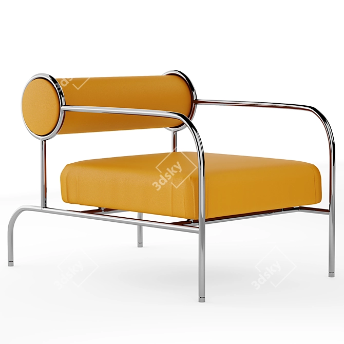 Sleek Cappellini Armchair: Modern Design 3D model image 2