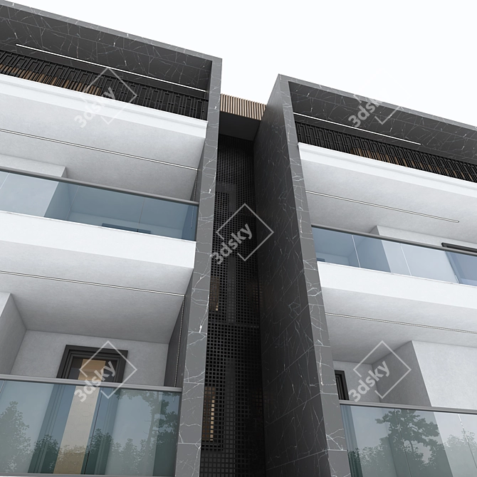 Modern City Building: Clean & High-Quality 3D Model 3D model image 4