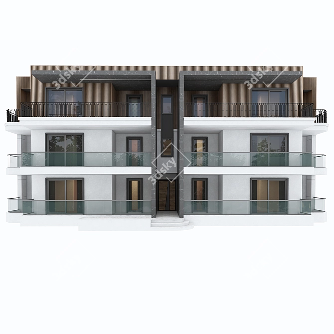 Modern City Building: Clean & High-Quality 3D Model 3D model image 5