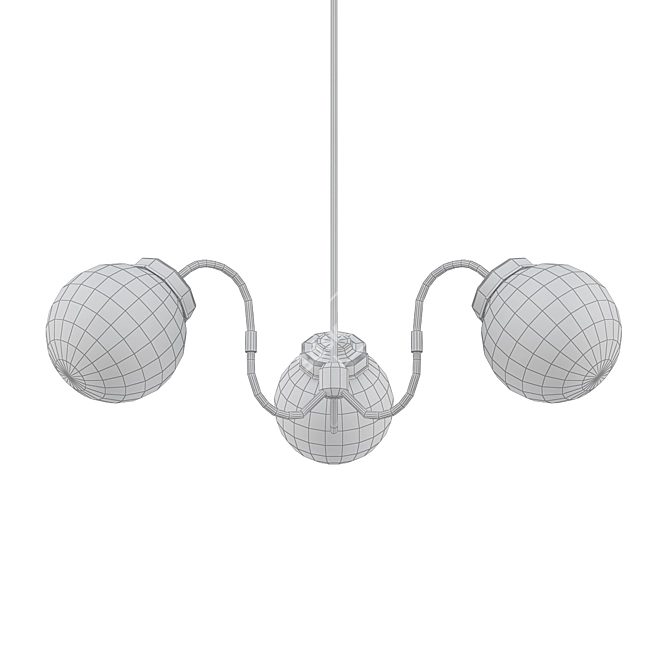 Elegant Amsterdam Chandelier 3D model image 2