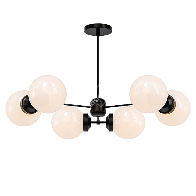 Elegant Barcelona Chandelier 3D model image 1