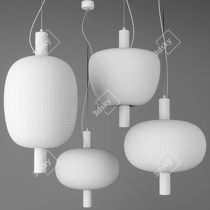 Riflesso SP 3 Pendant Light 3D model image 2