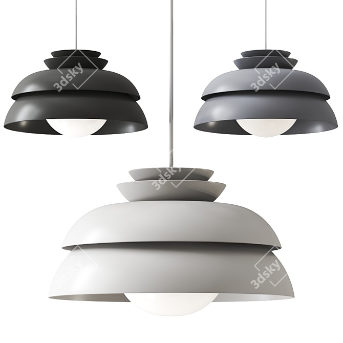 Melodic Harmony Pendant Lamp 3D model image 1