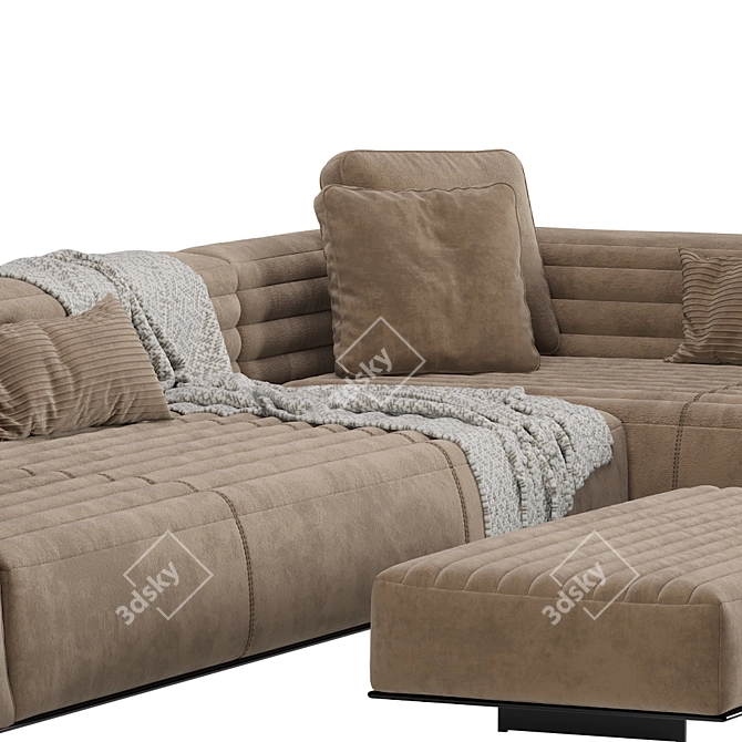 Transform Your Space with the Luxurious Roger Modular Sofa 3D model image 2