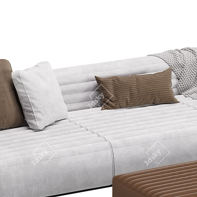 Transform Your Space with the Luxurious Roger Modular Sofa 3D model image 3