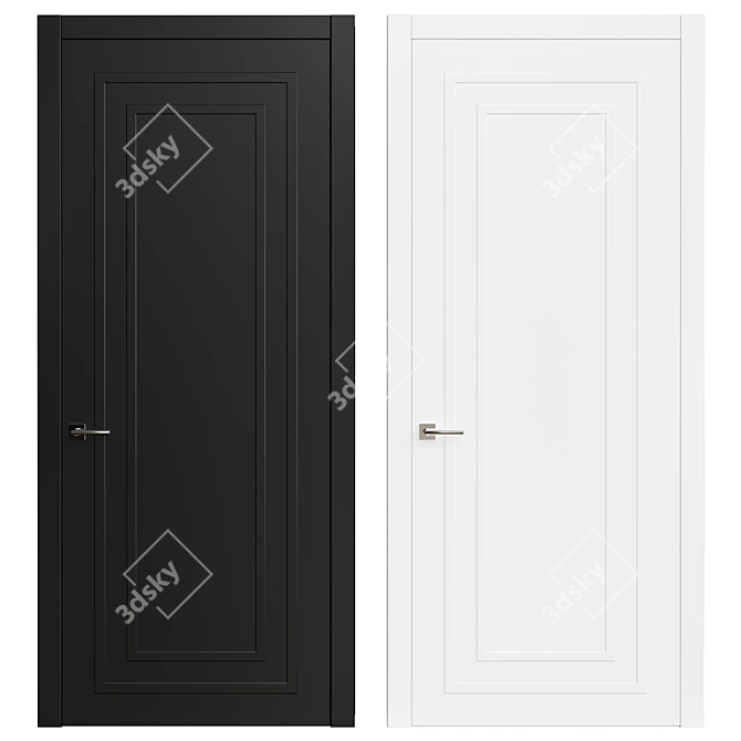 Modern Interior Door - 2200 x 980mm 3D model image 1
