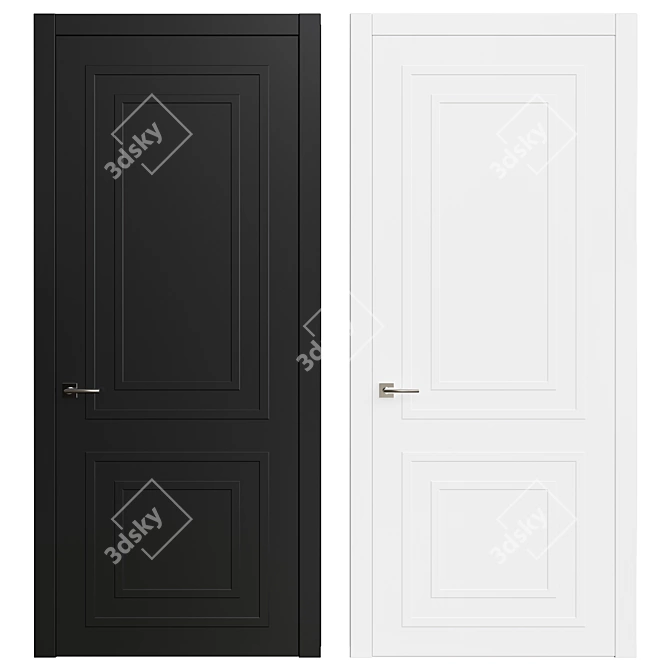 Modern Interior Door 2200 mm - Vray Render 3D model image 1