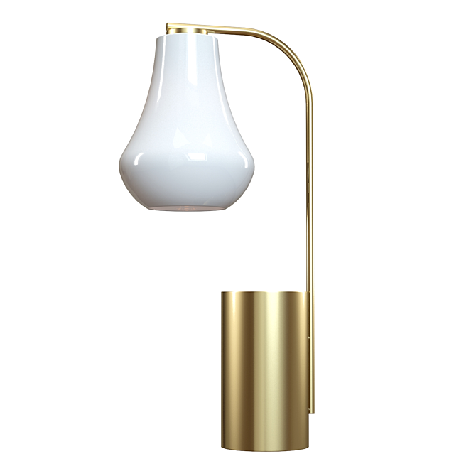 Elegant Arren Teardrop Table Lamp 3D model image 3