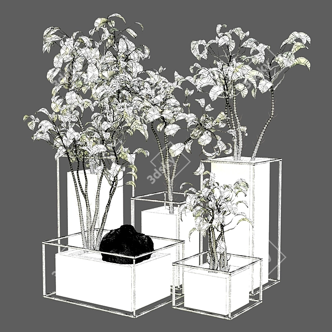 Modern Greenery: Indoor_Plant_Vol_12 3D model image 4