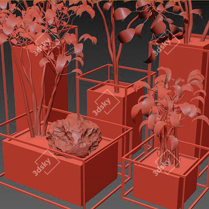 Modern Greenery: Indoor_Plant_Vol_12 3D model image 5