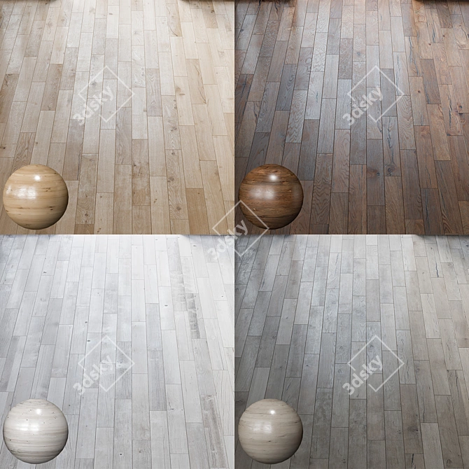 Luxury Parquet Board: Superior Quality & Easy Installation 3D model image 1