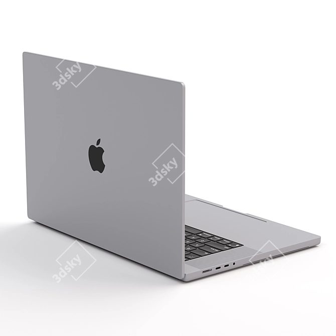 Apple MacBook Pro 2021 - 16" Powerhouse 3D model image 11