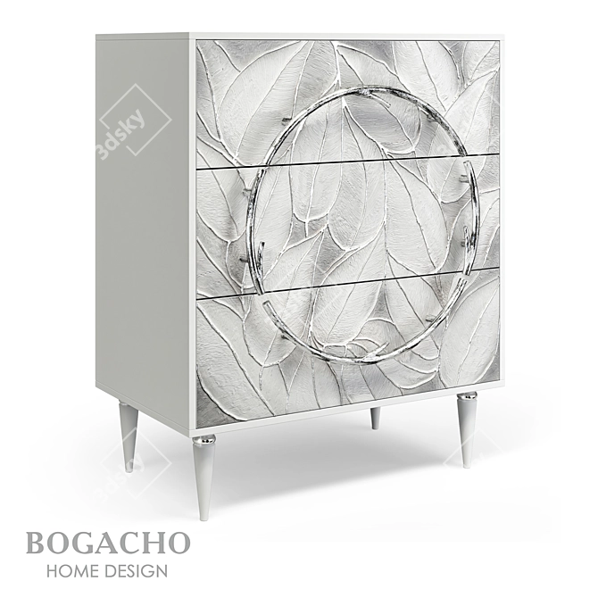 Classic Art Chest of Drawers 3D model image 1