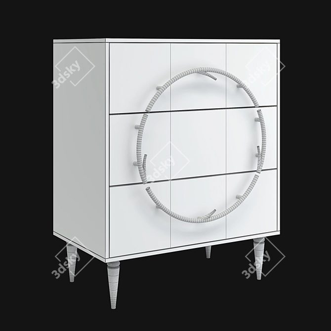 Classic Art Chest of Drawers 3D model image 4