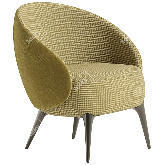 Elegant Nova Helen Armchair 3D model image 1