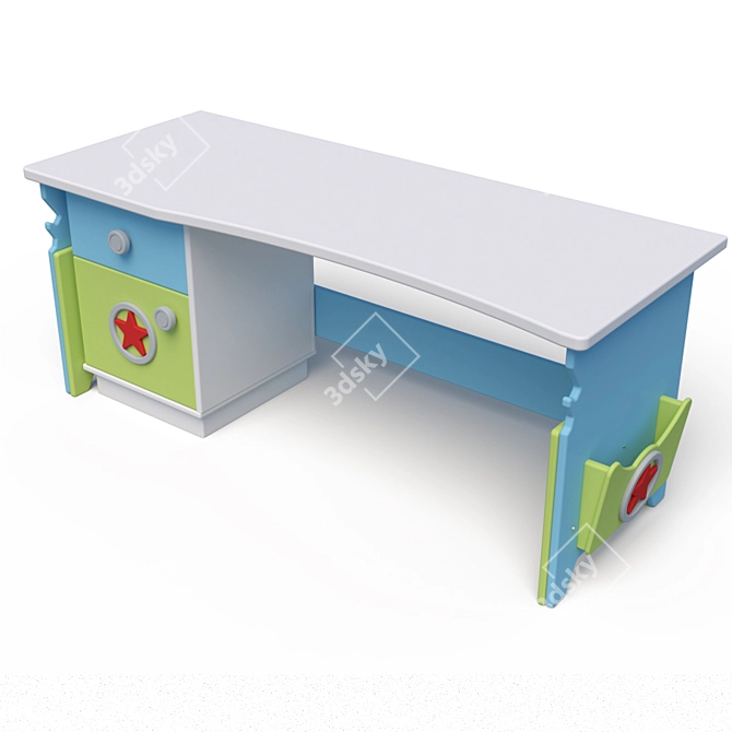 Belkadesign "Aviator" Enamel Growing Table 3D model image 1