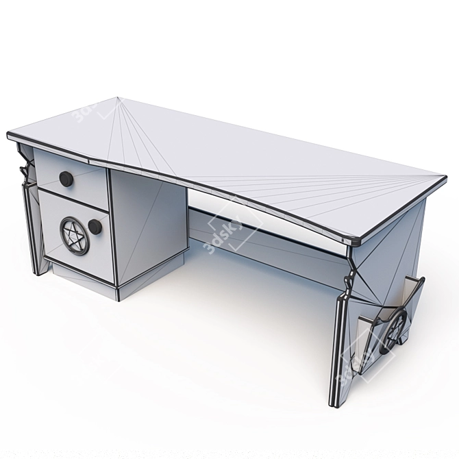 Belkadesign "Aviator" Enamel Growing Table 3D model image 2