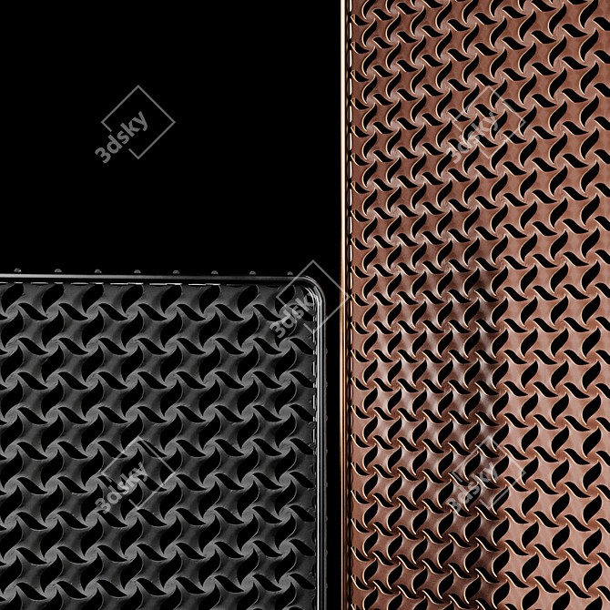 Sunrise Leather Screen + Metal Structure 3D model image 2