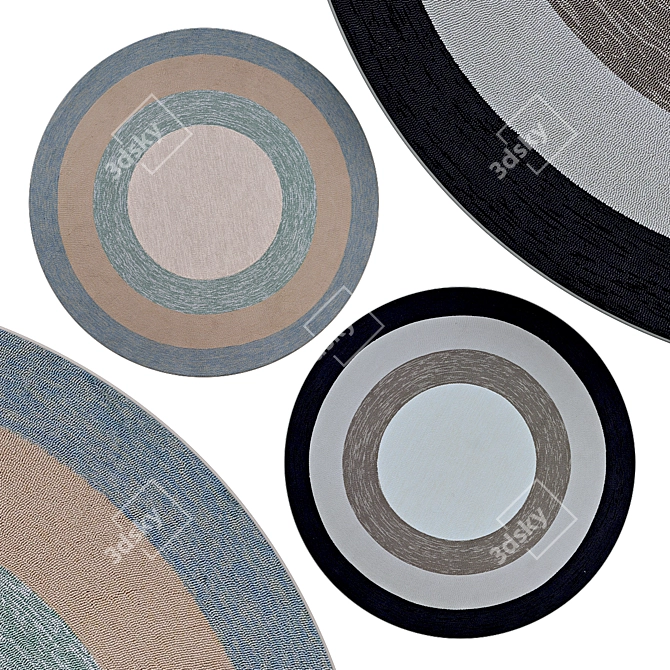 Circle Rugs | Vintage Collection 3D model image 1