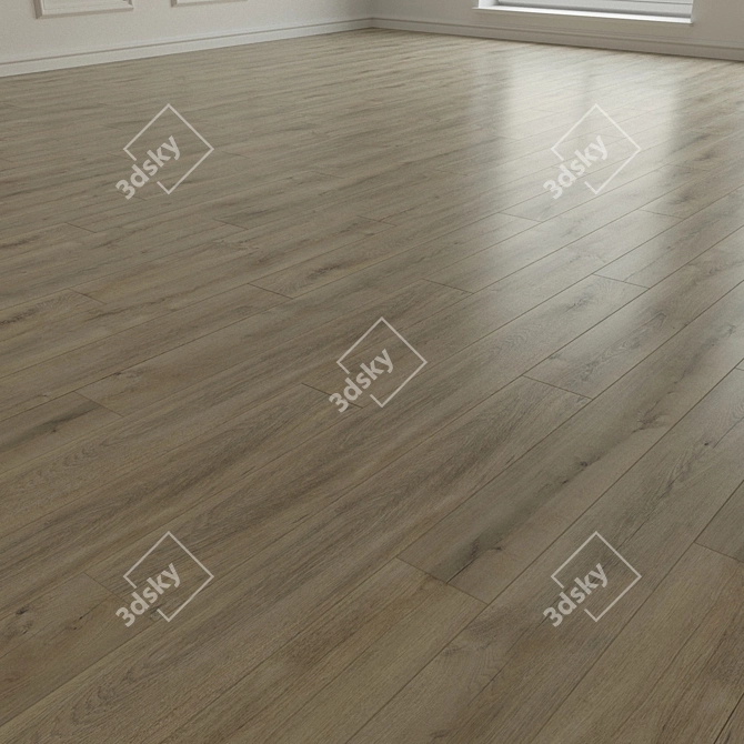 Oak Almada Laminate Flooring 3D model image 2