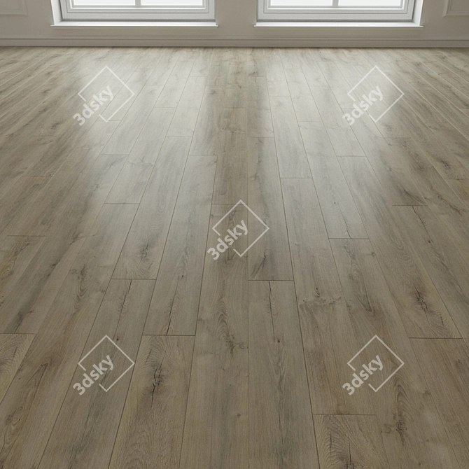 Oak Almada Laminate Flooring 3D model image 3