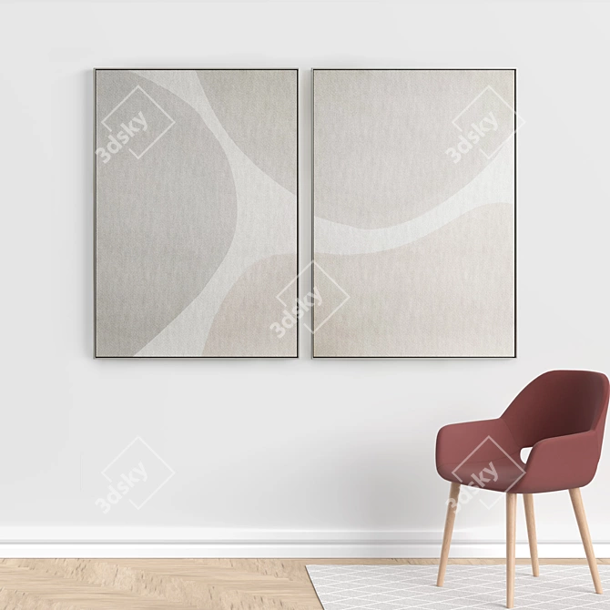 Elegant Frames for Art Enthusiasts 3D model image 5