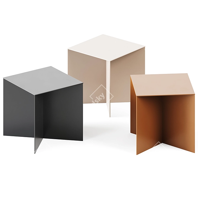 Minimal Square Coffee Table 3D model image 1