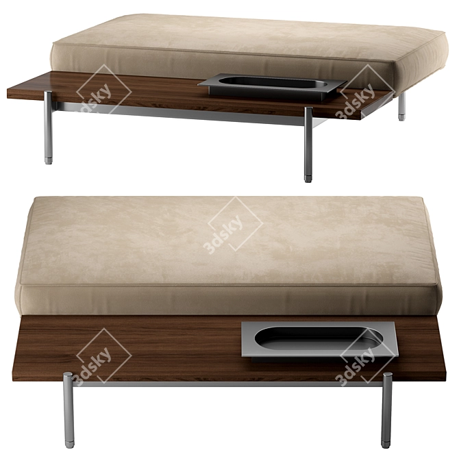 Modern Ottoman Minotti Superquadra for Stylish Interiors 3D model image 1