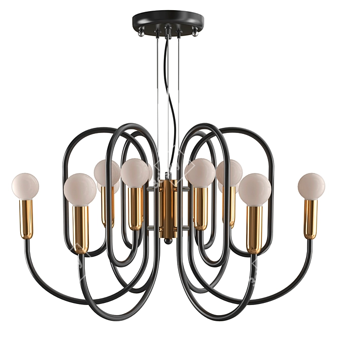 Modern Drolling Pendant Light 3D model image 1