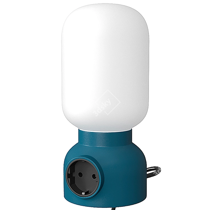 Plug Lamp: The Ultimate Desktop Lighting Solution 3D model image 2