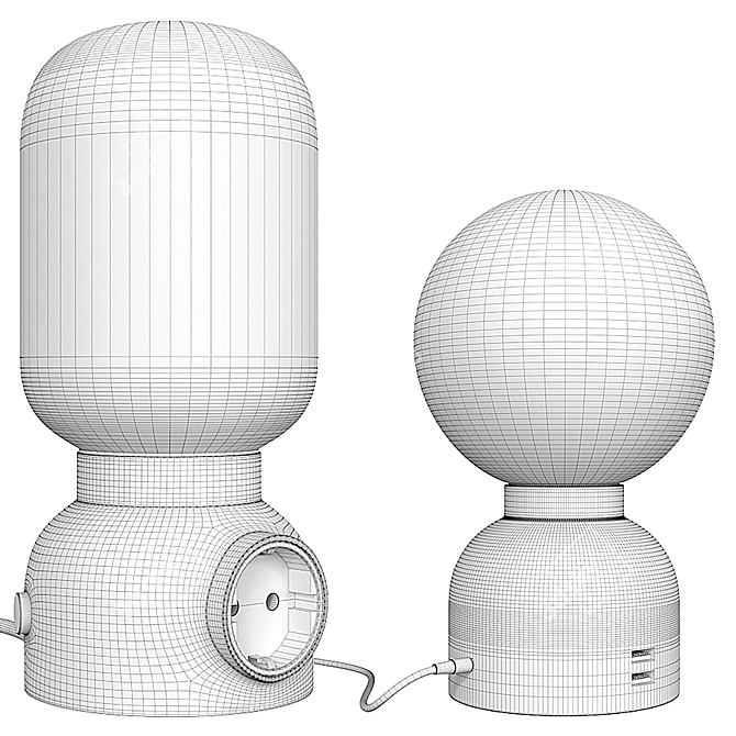 Plug Lamp: The Ultimate Desktop Lighting Solution 3D model image 5